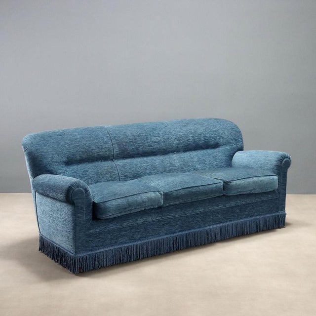Vintage Italian Sofa in Velvet, 1950s For Sale - Image 13 of 13