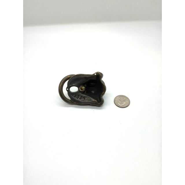 Henredon Lion Pull Aged Pewter/Brass. Stylish Transitional Design.