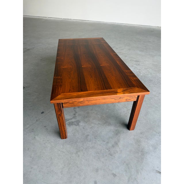 Poul Jensen Mid Century Danish Rosewood Coffee and Two Side Tables Set For Sale - Image 4 of 11