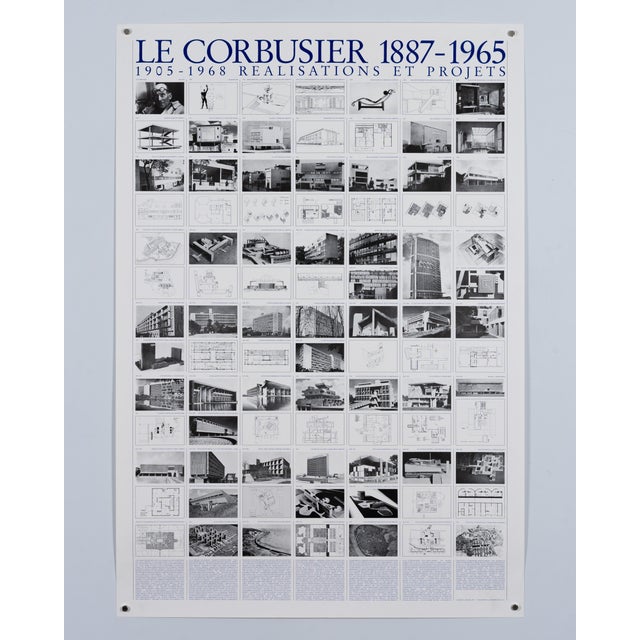 Le Corbusier Exhibition Poster, 1987 For Sale - Image 3 of 9