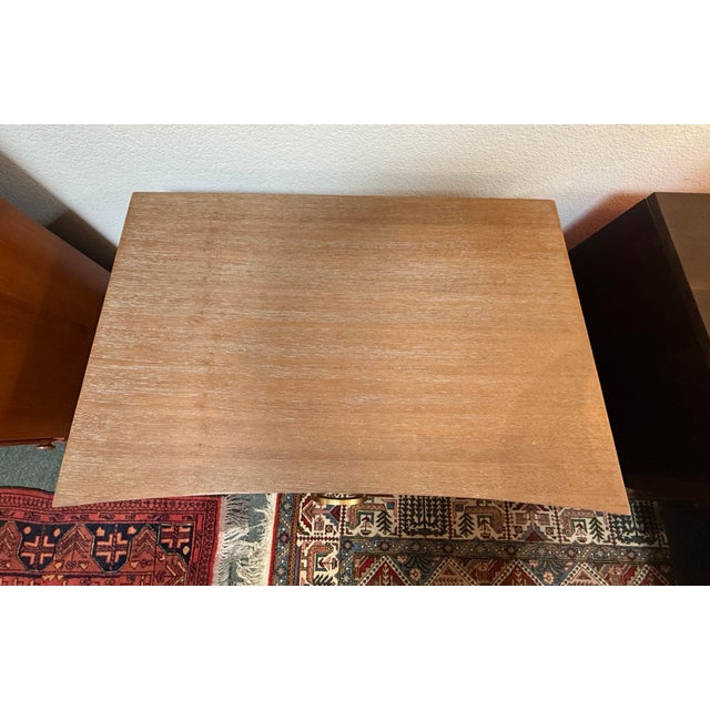 Brown Brownstone Atherton Nightstand, Distressed Teak Wood For Sale - Image 8 of 12