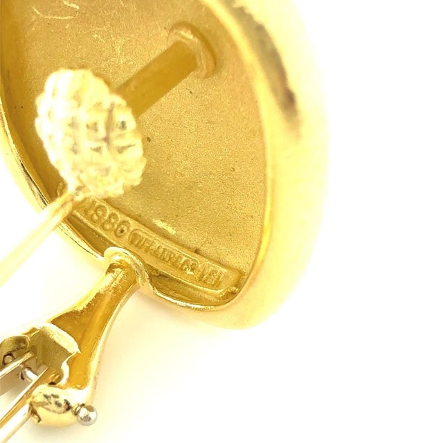 Mid 20th Century Tiffany & Co. Cushion Dome Stud Earrings 18K Yellow Gold For Sale - Image 9 of 9