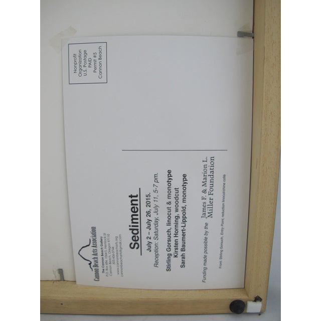 Printmaking Materials Stirling Gorsuch Limited Edition Oregon Coast Tree Landscape Print Conduit For Sale - Image 7 of 7