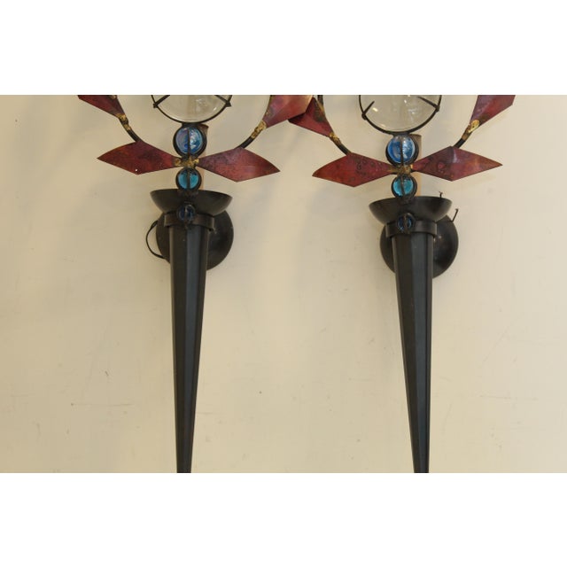 Marc Brazier-Jones Olympia Sconces Pair 1990 Signed For Sale In New York - Image 6 of 18
