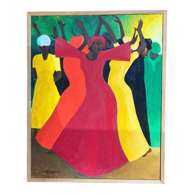 1960s Bernard Stanley Hoyes Painting, "In the Spirit" Signed, Original For Sale