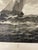 Antique Nautical Seascape Circa 1919 Maritime Engraving Print, Sailboats in Rough Seas For Sale In Miami - Image 6 of 10