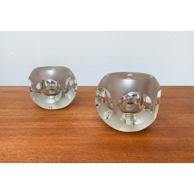 Vintage German Glass Table Lamps from Peill & Putzler, Set of 2 For Sale - Image 5 of 18