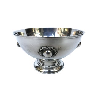 1920s Decorative Hawkes Sterling Silver Bowl by O. R. Dunn For Sale