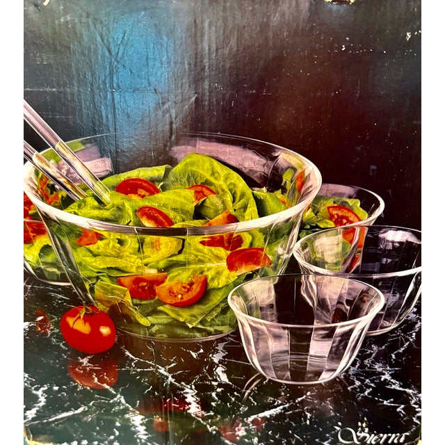 1980s The Toscany Collection Sierra Seven Piece Salad Set 7 pcs with original box For Sale - Image 6 of 12
