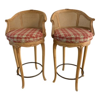 3 Louis XV Style Swivel Stools-Set of 3 For Sale