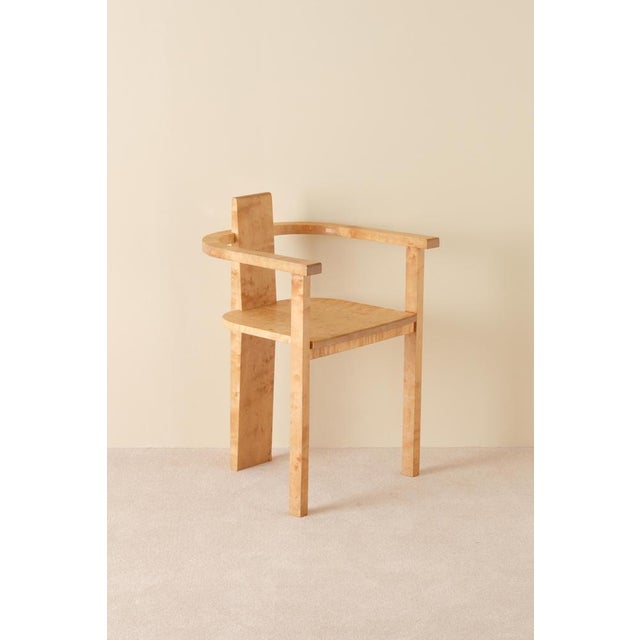 Swedish Birch Armchair, 1990s For Sale - Image 3 of 9