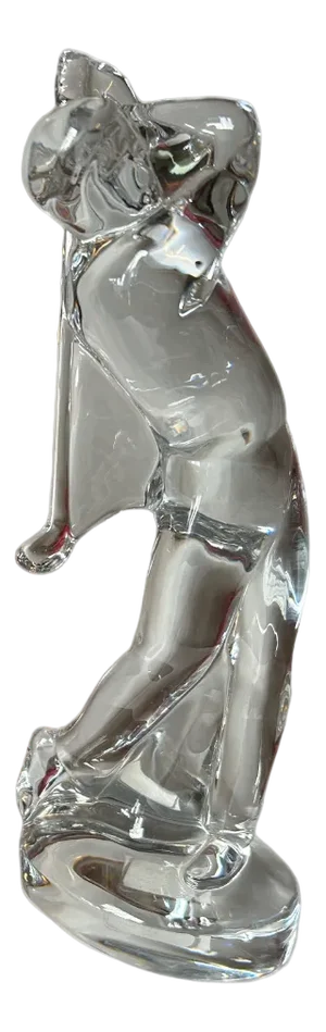 Golf Player Figurine in Crystal