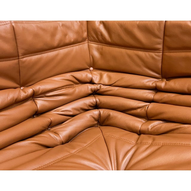 Brown Togo Corner Sofa by Michel Ducaroy for Ligne Roset, 2010s For Sale - Image 8 of 12