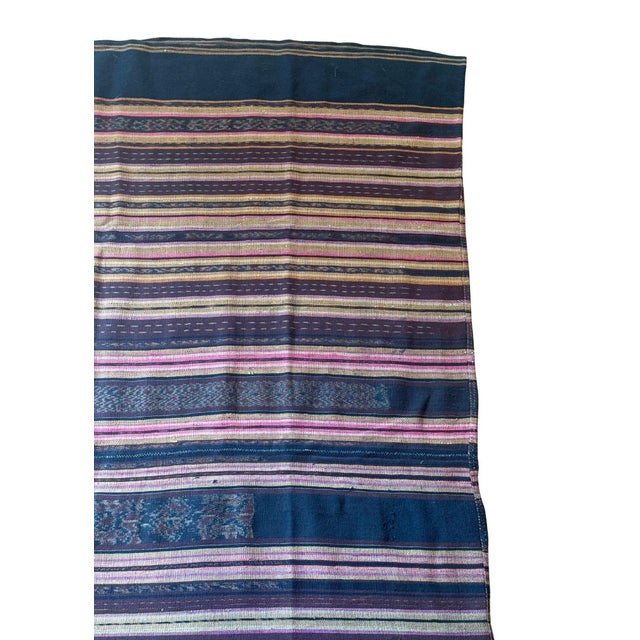 Ikat Textile From Lembata Stunning Tribal Motifs, Indonesia C. 1920 For Sale - Image 4 of 7