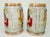 Mid-Century Modern Lustreware King & Queen Playing Card Beer Steins Novelty Barware, a Pair For Sale - Image 3 of 12