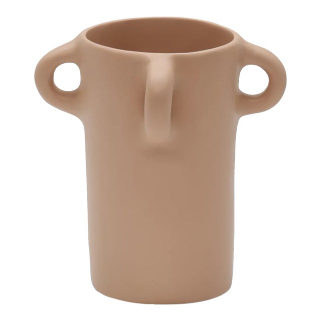 Tina Frey Loopy Small Vase in Nude For Sale