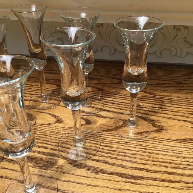 Holmegaard Aperitif Cordial Glasses Hand Blown-Set of 8 For Sale - Image 9 of 13