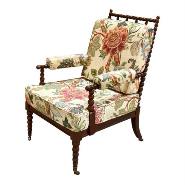 Victorian English Armchair in Brass, 1880 For Sale - Image 6 of 11