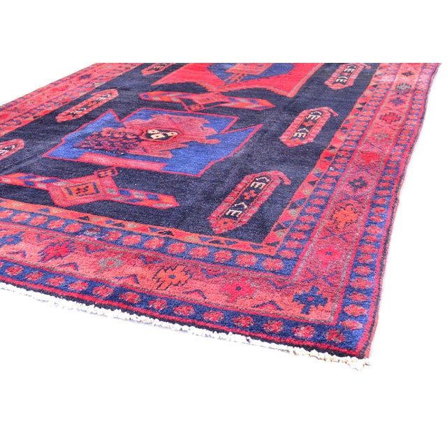 Traditional Pasargad Home Vintage Lori Black Wool Area Rug, 4' 4'' X 9' 8'' For Sale - Image 3 of 3