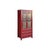 This striking Chinese wedding cabinet is finished in a vibrant, deep cinnabar red lacquer, offering a bold silhouette that...
