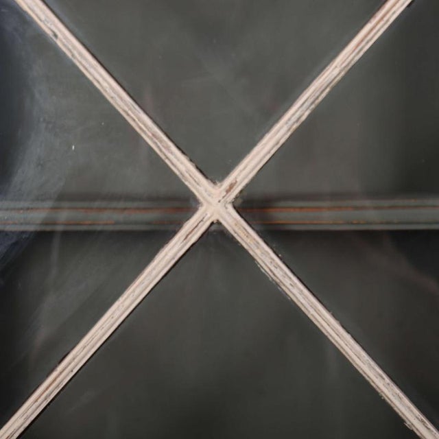 English Painted Glazed Bookcase in Oak, 1700s For Sale - Image 5 of 10