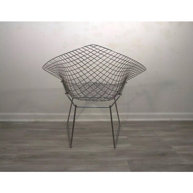 Mid 20th Century Harry Bertoia for Knoll Wire Diamond Chair Mid Century Modern For Sale - Image 5 of 8