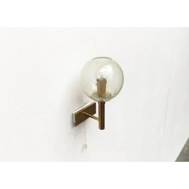 Mid-Century Modern German Brass and Glass Sconces from Doria Leuchten, Set of 2 For Sale - Image 13 of 18