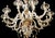 Ca Rezzonico III 12 Lights Chandelier in Gold Plate and Murano Glass by Aggiolight For Sale - Image 4 of 6