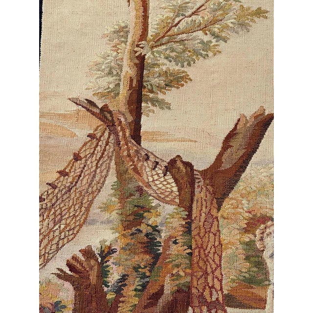 Textile Antique French Aubusson Tapestry, 1890s For Sale - Image 7 of 17