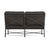 Brown Jordan Brown Jordan Venetian Left Arm Loveseat, Textured Pewter frame with Fusion Charcoal fabric For Sale - Image 4 of 11
