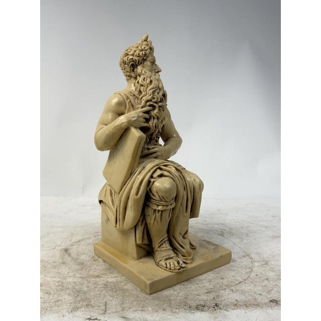 Gemstone Statue of Moses after Michelangelo, 1960s For Sale - Image 7 of 8