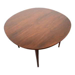Mid Century Modern Dining Table Round Oval Drexel Declaration Round Kipp Stewart Leaf