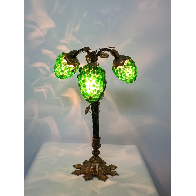 Murano Glass Grape Cluster Lamp, 1960s For Sale - Image 12 of 15