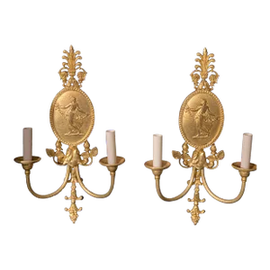1920’s Neoclassical Style Sconces - A Pair