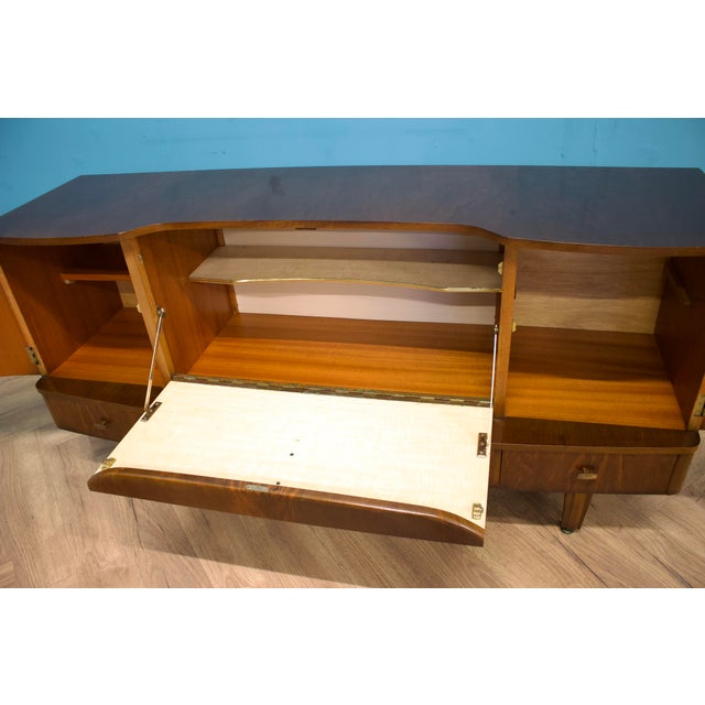 Brown Walnut Sideboard from Stonehill, 1960s For Sale - Image 8 of 10