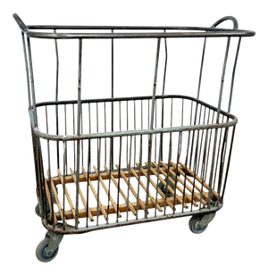 Vintage Industrial French Metal Bakery Cart, 1950s