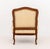 Louis XV Style White Silk Damask Upholstered Walnut Bergere For Sale - Image 9 of 9