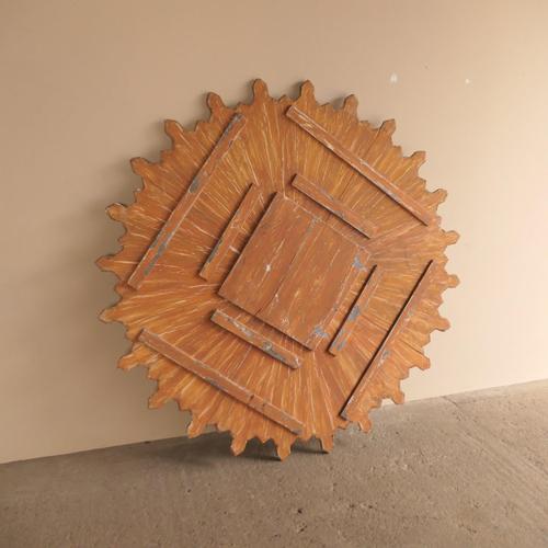 Large Sunbeam Wall Mirror For Sale - Image 10 of 11