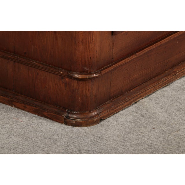 19th Century Biedermeier Stained Walnut Softwood Cabinet, 1840s For Sale - Image 14 of 18