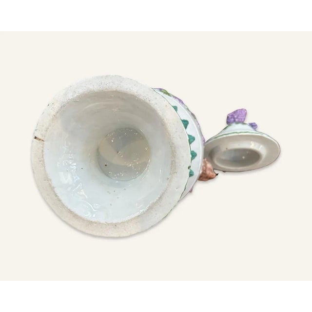 Ceramic Late 20th Century Italian Faience Bacchanalian Covered Urn Attributed to Richard Ginori For Sale - Image 7 of 11