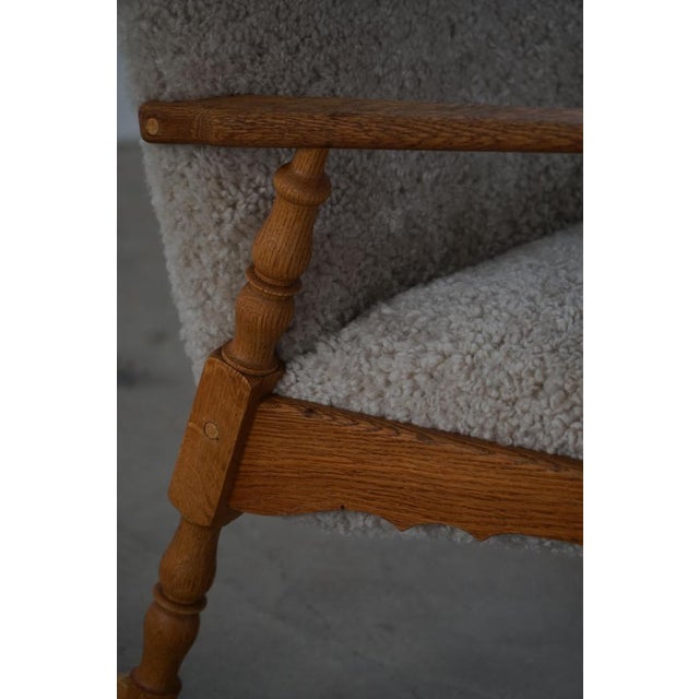 Wood Rocking Chair in Oak from Henning Kjærnulf, 1960s For Sale - Image 7 of 18