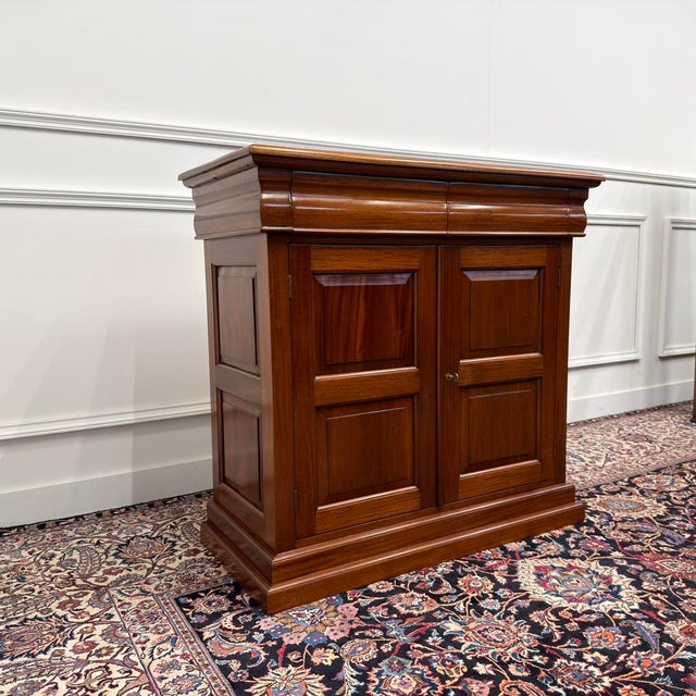 English Office Sideboard in Teak For Sale - Image 3 of 11