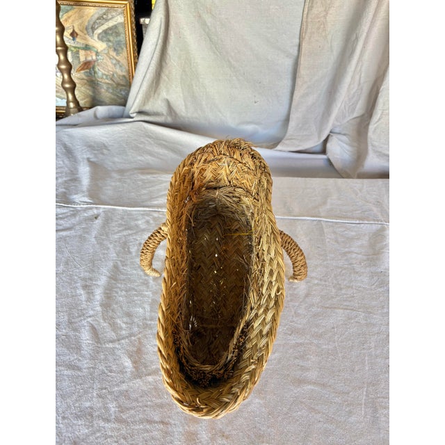 Mid 20th Century French Wicker Rattan Minotaur Bull Head Sculpture Wall Decoration For Sale - Image 11 of 12