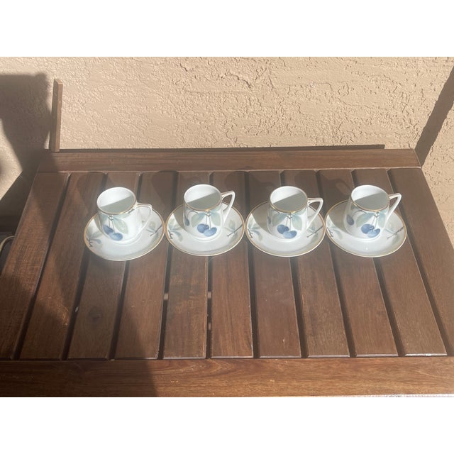 1910s Art Nouveau C1910 Germany Rosenthal Donatello Espresso Set of 4 For Sale - Image 5 of 5