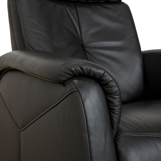 Model 4978 Armchair in Anthracite Leather from Himolla For Sale - Image 6 of 12