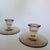 A beautiful pair of vintage glass candlesticks from the 1920s/1930s Swedish Art Deco era (often referred to as Swedish...