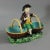 Green Rare Minton Majolica Figure With Baskets For Sale - Image 8 of 12