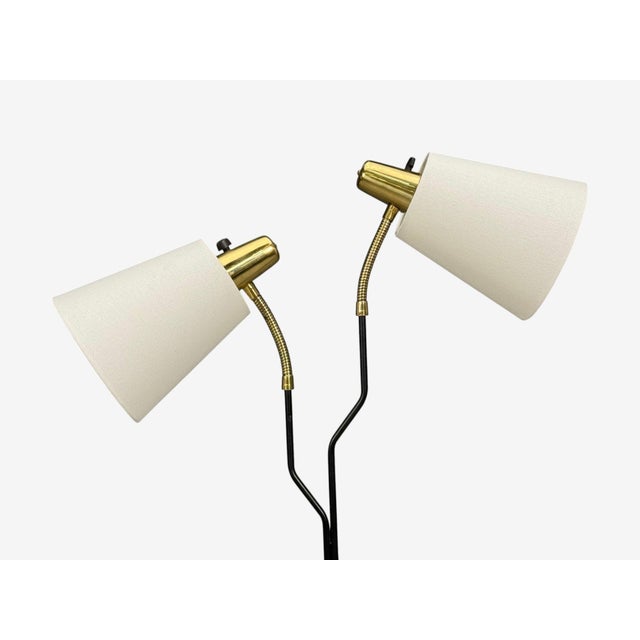 1950s Eskilstuna Elektrofabrik, Floor Lamp, Laqcuered Metal, Brass For Sale In New York - Image 6 of 10