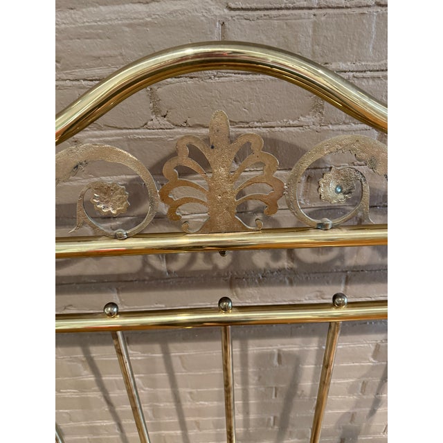 Pair of Decorative Brass Headboards For Sale In Nashville - Image 6 of 9