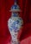 Final Clearance 19th Century 24" Shishi Qilin Blue and White Temple Urn Tribute - 24" For Sale - Image 11 of 18